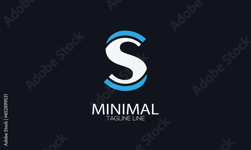 letter icon S vector