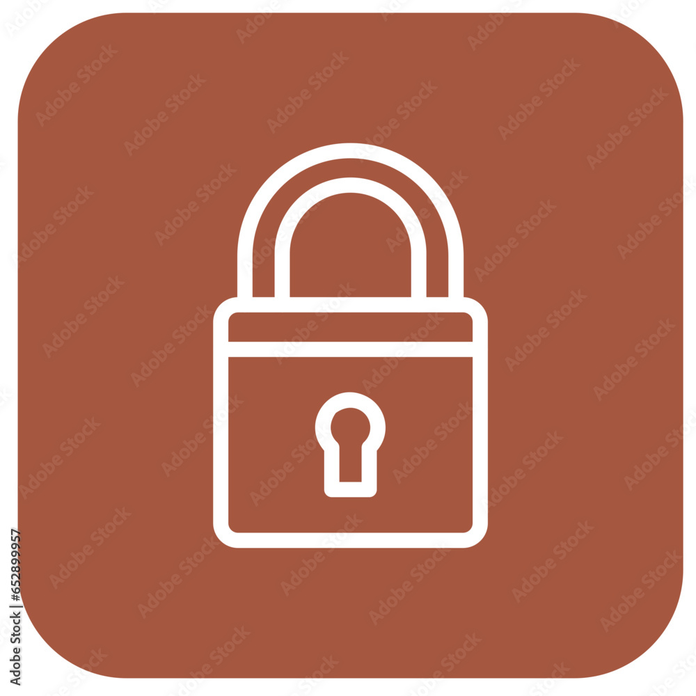 Padlock Vector Icon Design Illustration Padlock Vector Icon Design Illustration