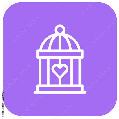 Cage Vector Icon Design Illustration