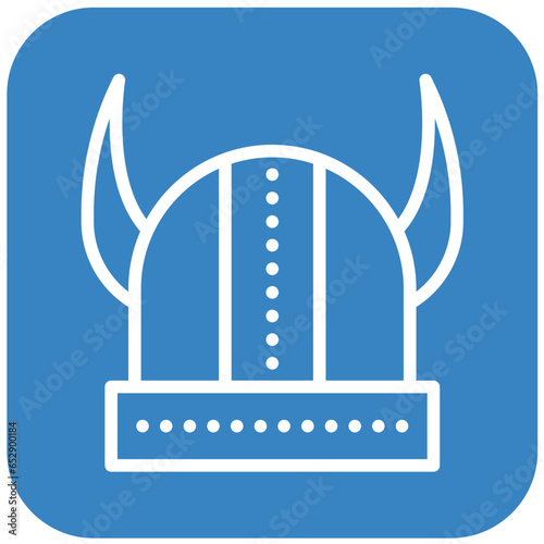 Viking helmet Vector Icon Design Illustration