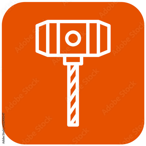 Hammer Vector Icon Design Illustration
