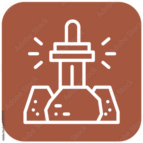 Excalibur Vector Icon Design Illustration