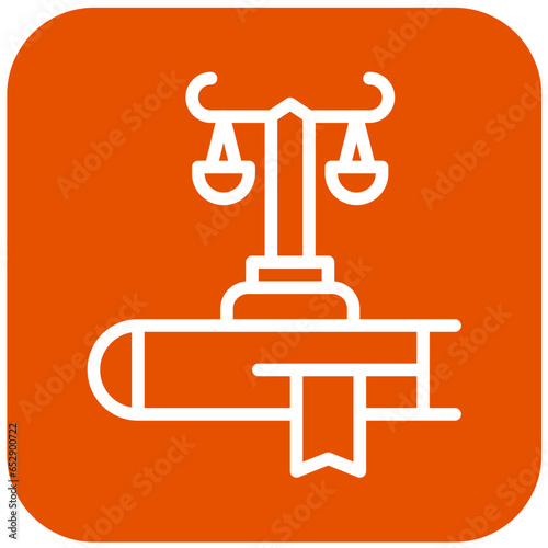 Law Vector Icon Design Illustration
