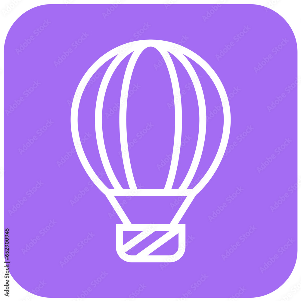 Obraz premium Hot air balloon Vector Icon Design Illustration