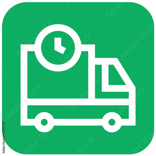 Delivery Truck Vector Icon Design Illustration