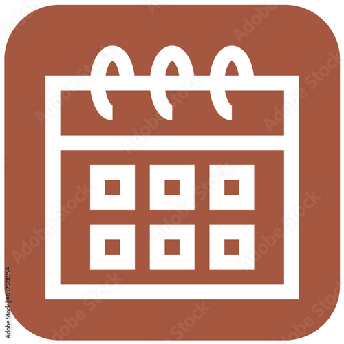 Calendar Schedule Vector Icon Design Illustration