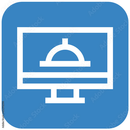 Online Food Order Vector Icon Design Illustration