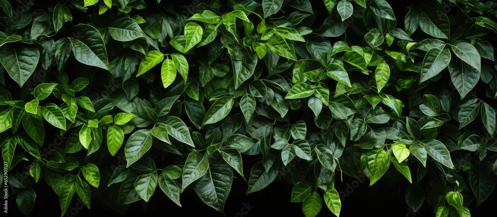 Green foliage as a backdrop