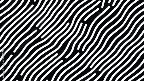 Wallpaper Mural , Seamless pattern with black rounded diagonal lines. Abstract vector background. Torontodigital.ca