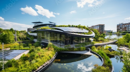 Urban Oasis: A Stunning Building with Green Roofs and Vertical Gardens © Nicolas