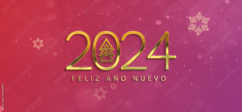 Happy new year. Spanish greeting