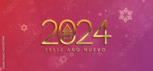 Happy new year. Spanish greeting
