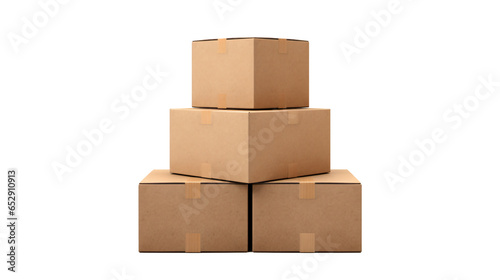 cardboard isolated against transparent background © bmf-foto.de