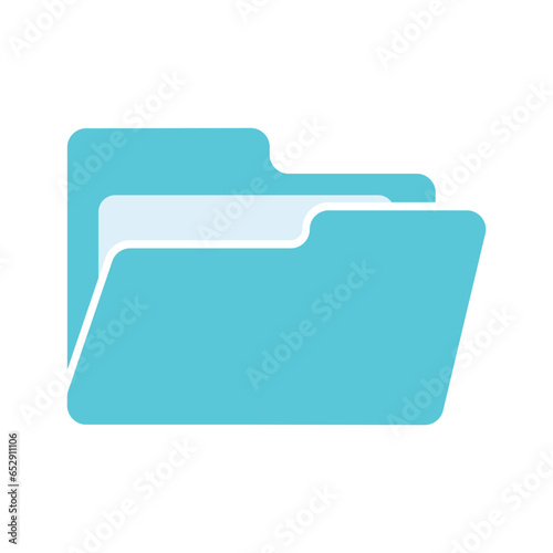 Flat folder icon vector illustration