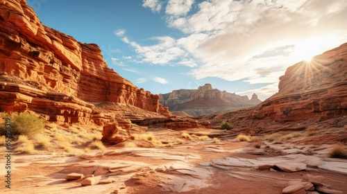 Awe-Inspiring Panoramic View of a Desert Canyon