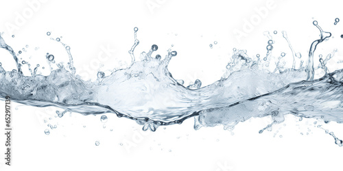 Clean water on a transparent background PNG for use in drinking water advertisements.