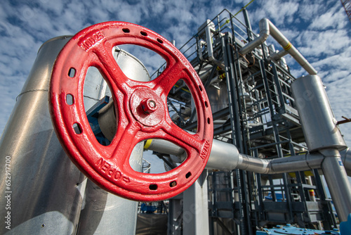 gas valve at the factory