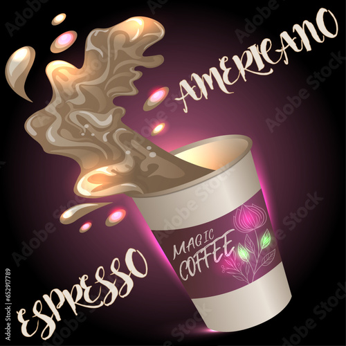 Coffee espresso, americano
