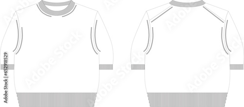 Flat sketch drawing illustration fashion design