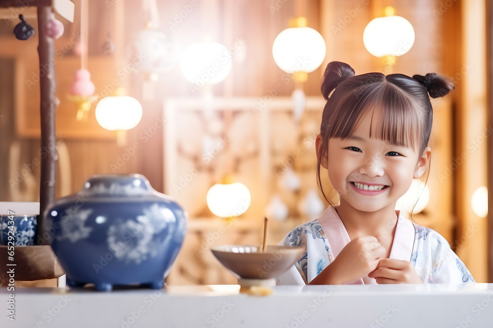 Portrait of happy funny kids in the kitchen. Children chef happiness kid home concept. Generative AI. Portrait of happy funny kids in the kitchen. Children chef happiness kid home concept. Generative AI.