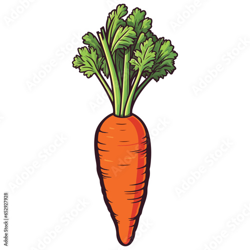 Vector Carrot, Carrot Print, editable and print ready carrot vegetable, eps, image Suitable for Cricut, clip art