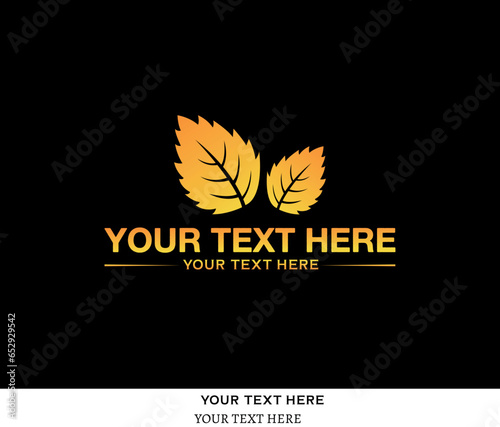 Natural, leaf, tree and modern logo design