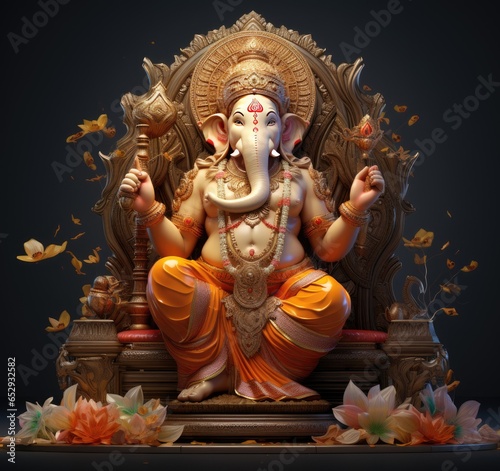 Adorable Ganesha A Cute Illustration