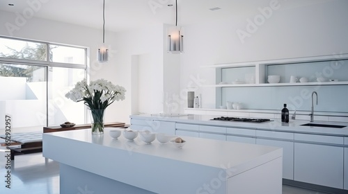 Clean and contemporary white design © Cloudyew
