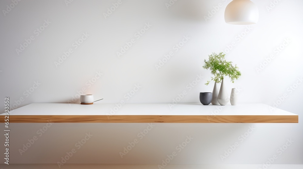 Subdued white surface for versatile use