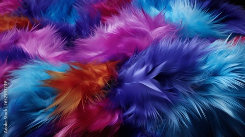 Beautifully crafted abstract fur with vivid hues