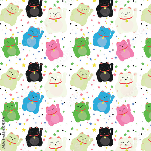Maneki neko pattern