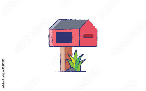 Mail Box hand drawn illustration