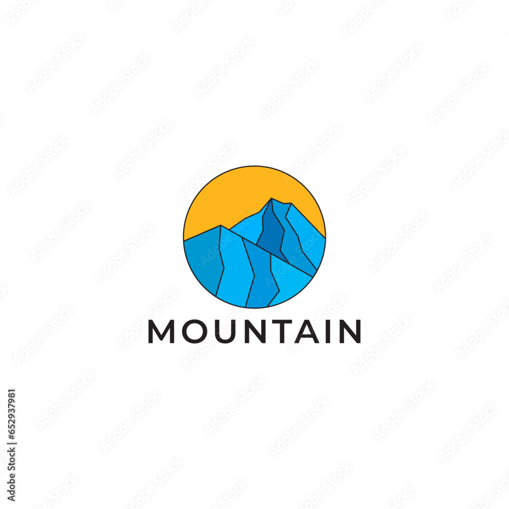 ILLUSTRATION MOUNT. MOUNTAIN SIMPLE LOGO ICON MINIMALIST DESIGN TEMPLATE VECTOR ILLUSTRATION MOUNT. MOUNTAIN SIMPLE LOGO ICON MINIMALIST DESIGN TEMPLATE VECTOR