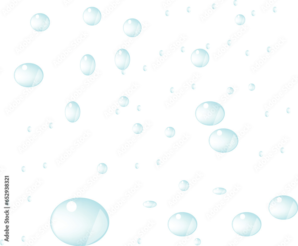 water Drops Background, bubbles in water