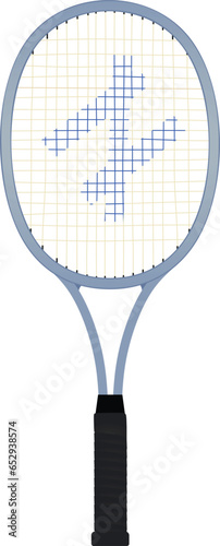 Blue  tennis racket. vector illustration 