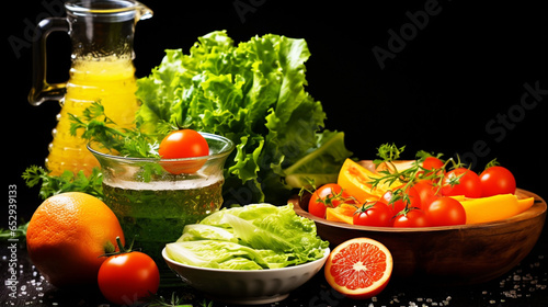 Fresh vegetables and fruits. Lifestyle and proper nutrition.