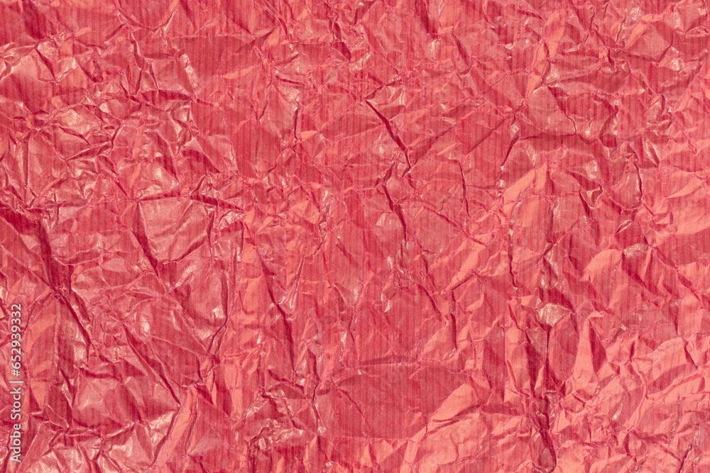 Red crumpled paper texture background. Full frame Red crumpled paper texture background. Full frame