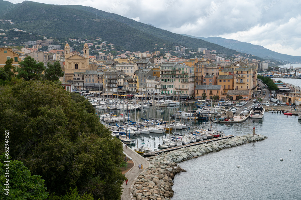 Bastia, atmospheric port city in Corsica