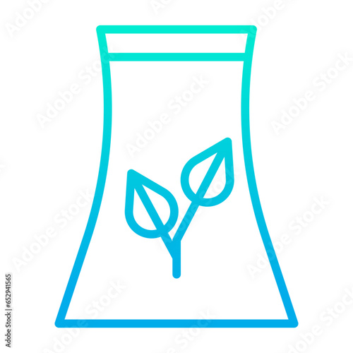 Outline gradient Eco Reactor icon