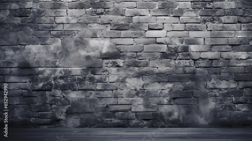 Gray brick wall background with ample copy space for versatile design ideas 