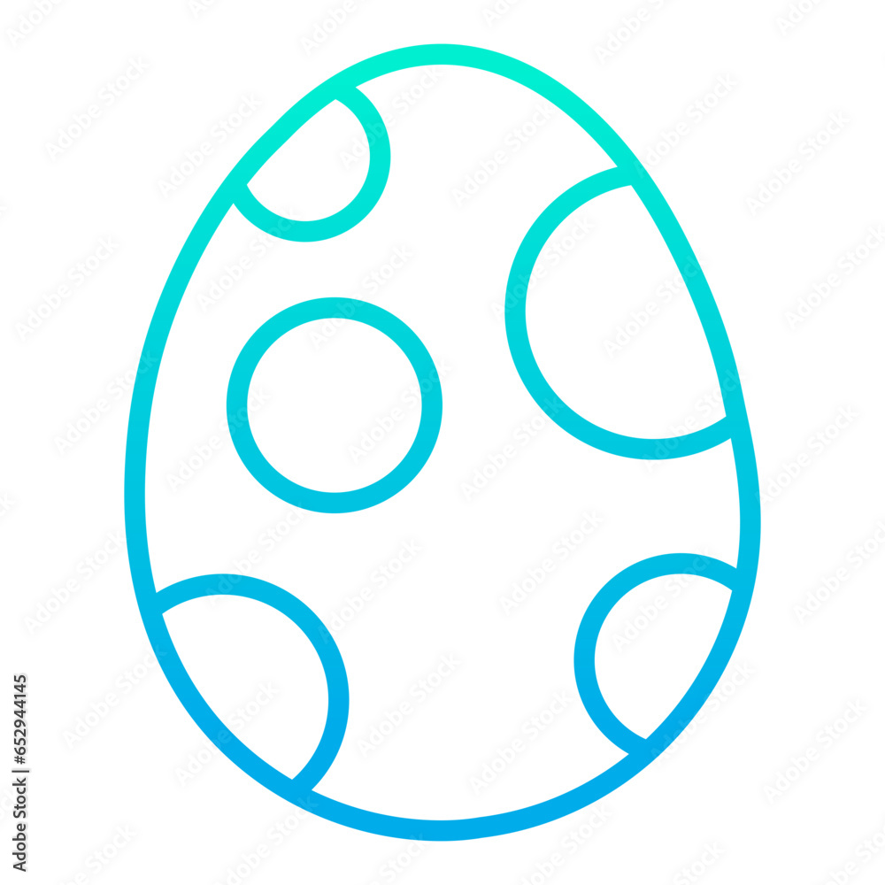 Outline gradient Easter Egg icon Outline gradient Easter Egg icon