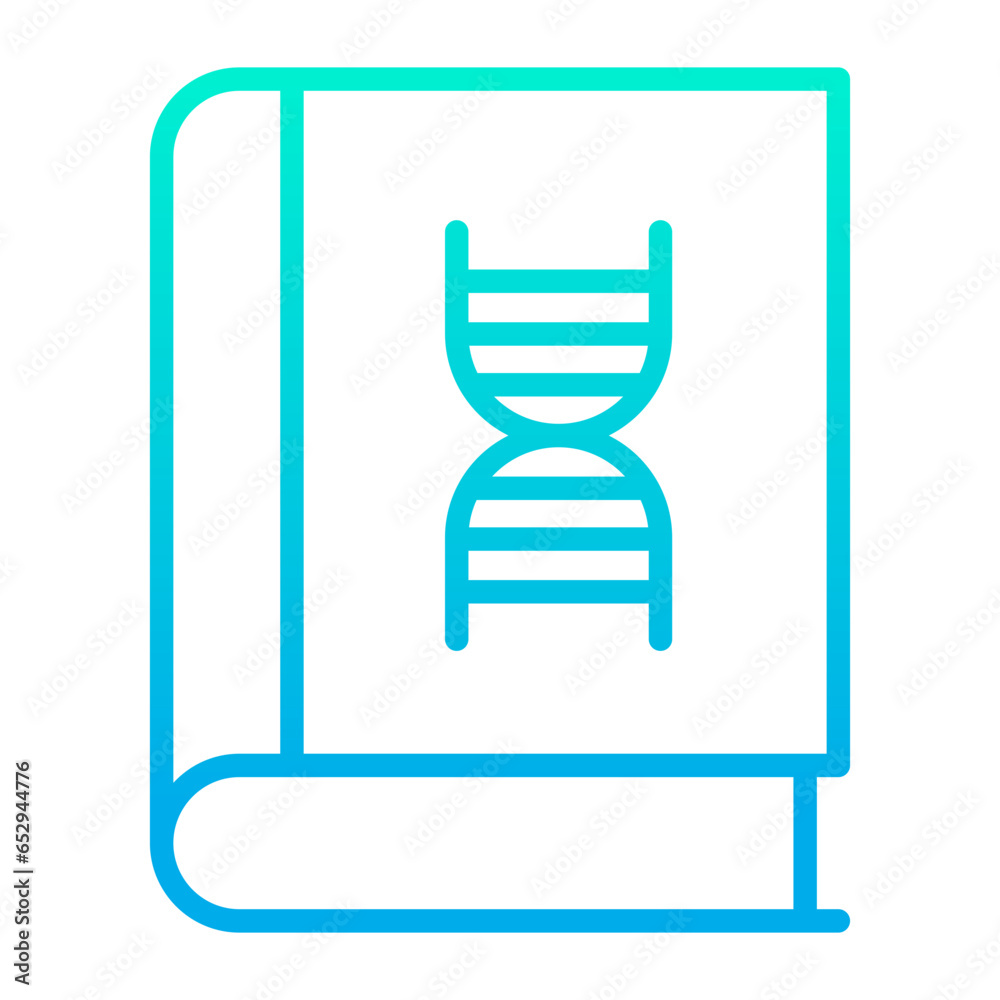 Outline gradient Biology Book icon Outline gradient Biology Book icon