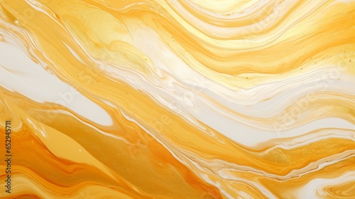 Gold fluid art, textured background, 16:9, copy space. concept: luxury