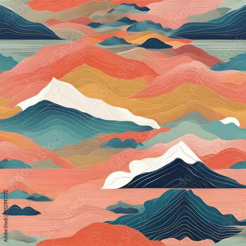 pattern of mountains