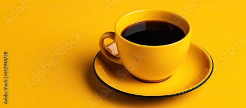 Isolated black coffee mug
