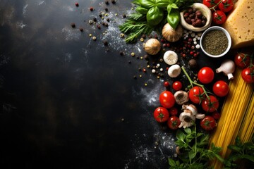 A variety of different types of food displayed on a table. This image can be used to showcase a buffet, a food festival, or a family gathering.