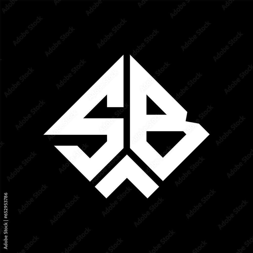 SB letter logo design on black background. SB creative initials letter logo concept. SB letter design.
SB letter logo design on black background. SB creative initials letter logo concept. SB letter design.