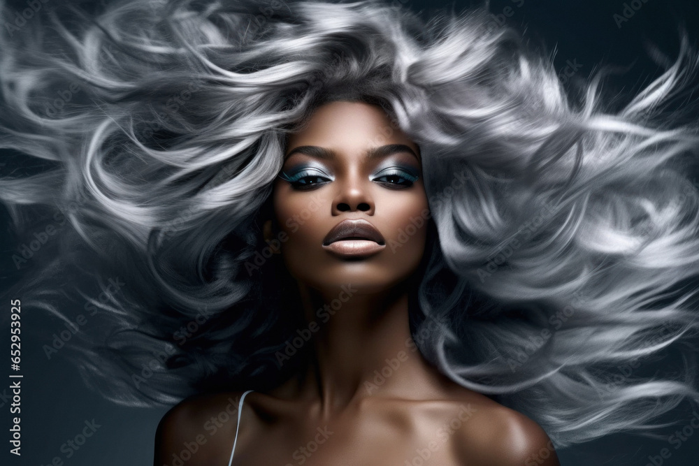 Fototapeta premium Woman with beautiful long hair.