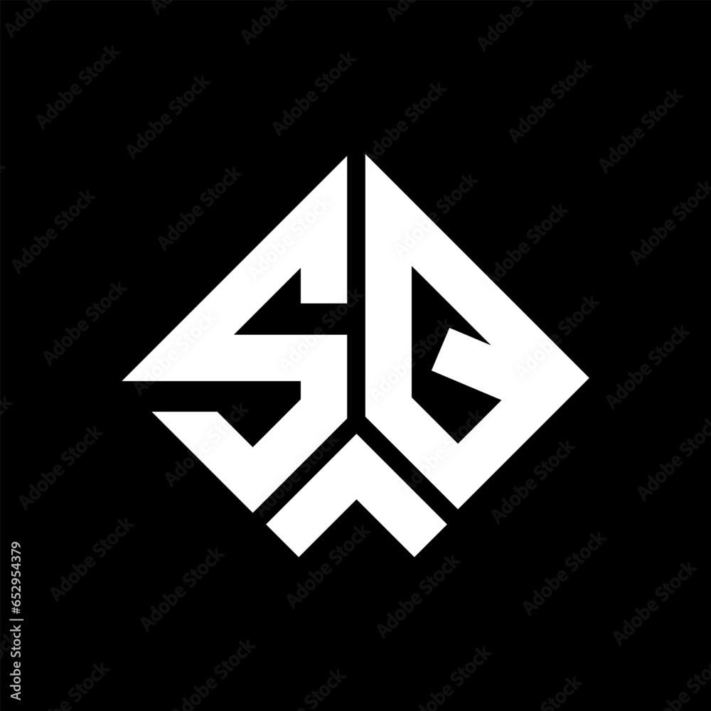 SQ letter logo design on black background. SQ creative initials letter logo concept. SQ letter design.
SQ letter logo design on black background. SQ creative initials letter logo concept. SQ letter design.