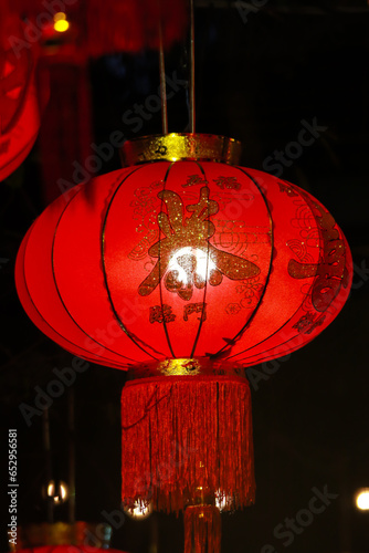 chinese new year lantern in temple